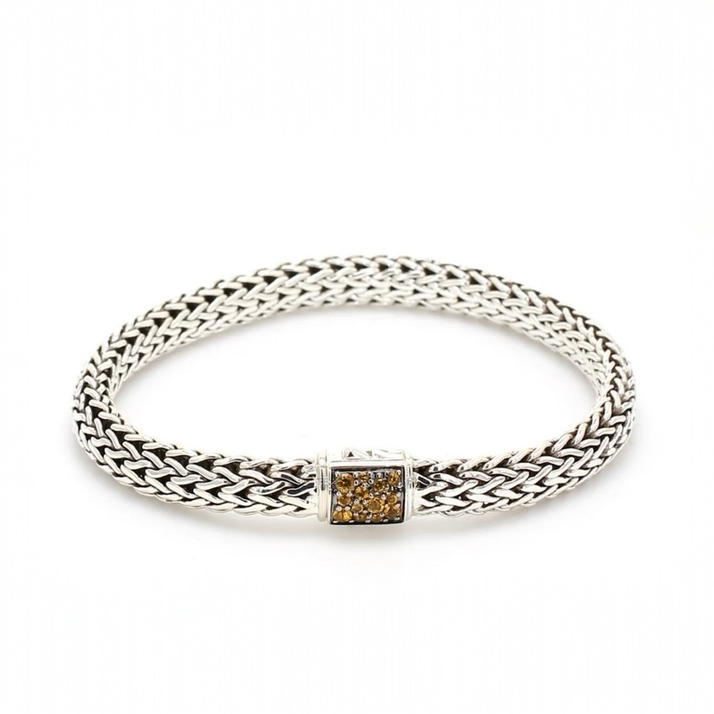 John Hardy Icon Bracelet Sterling Silver and Citrine
